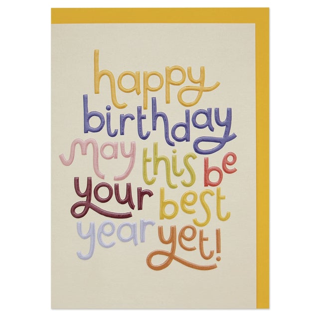 Best Year Yet Birthday Greetings Card