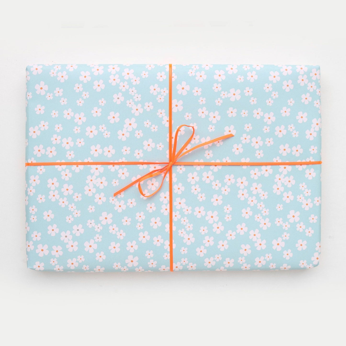 Ditsy Flower Blue Gift Wrap