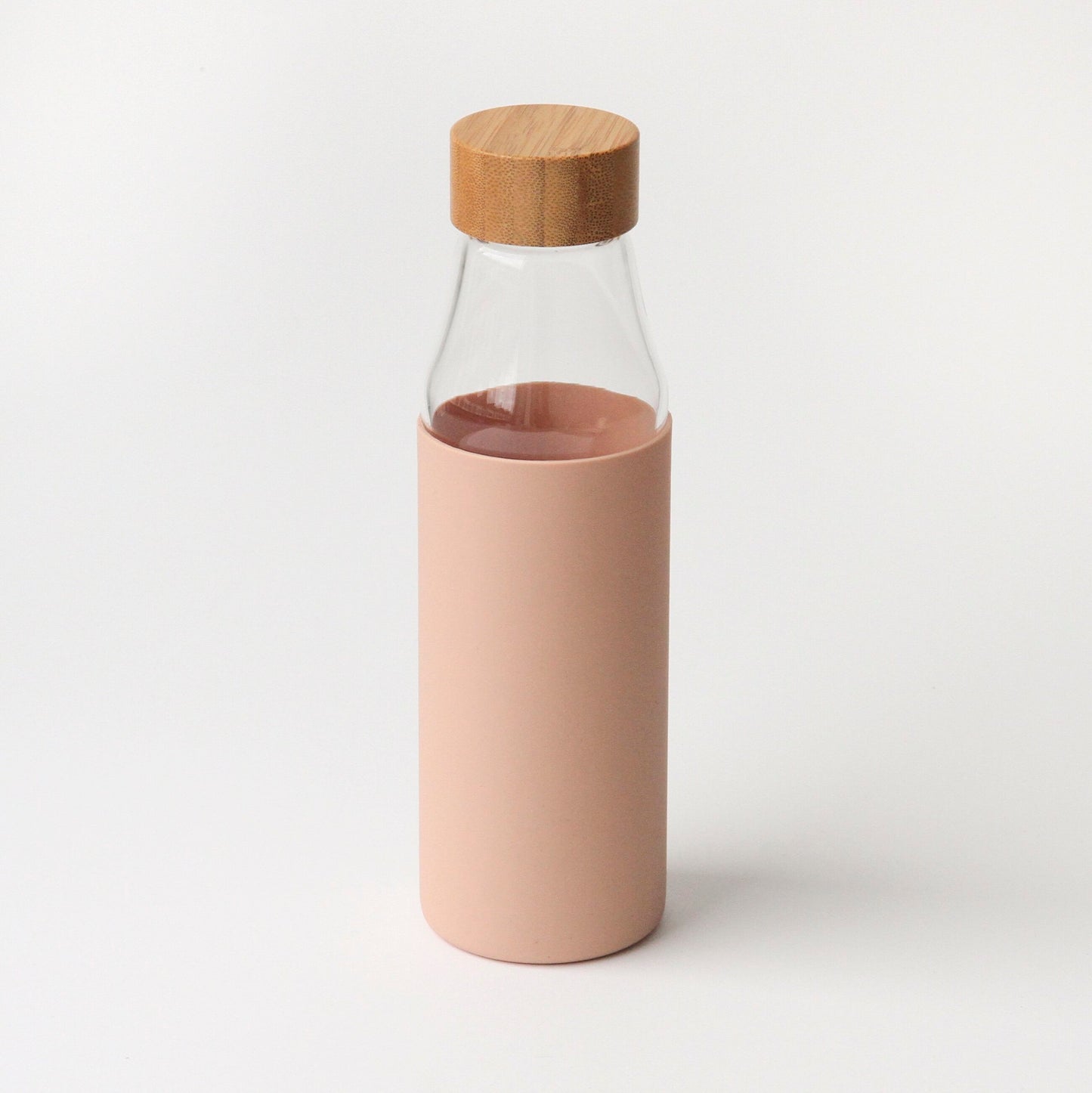 Blush Pink Glass Water Bottle