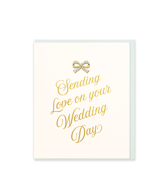 Love On Your Wedding Day Wedding Greetings Card