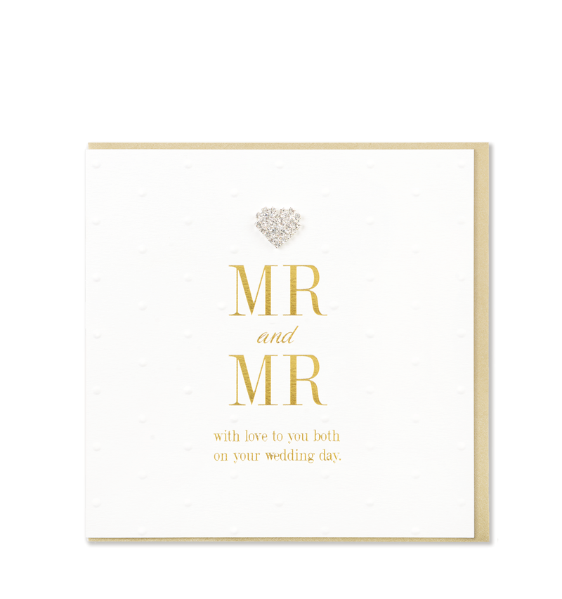 Mr & Mr Wedding Day Greetings Card