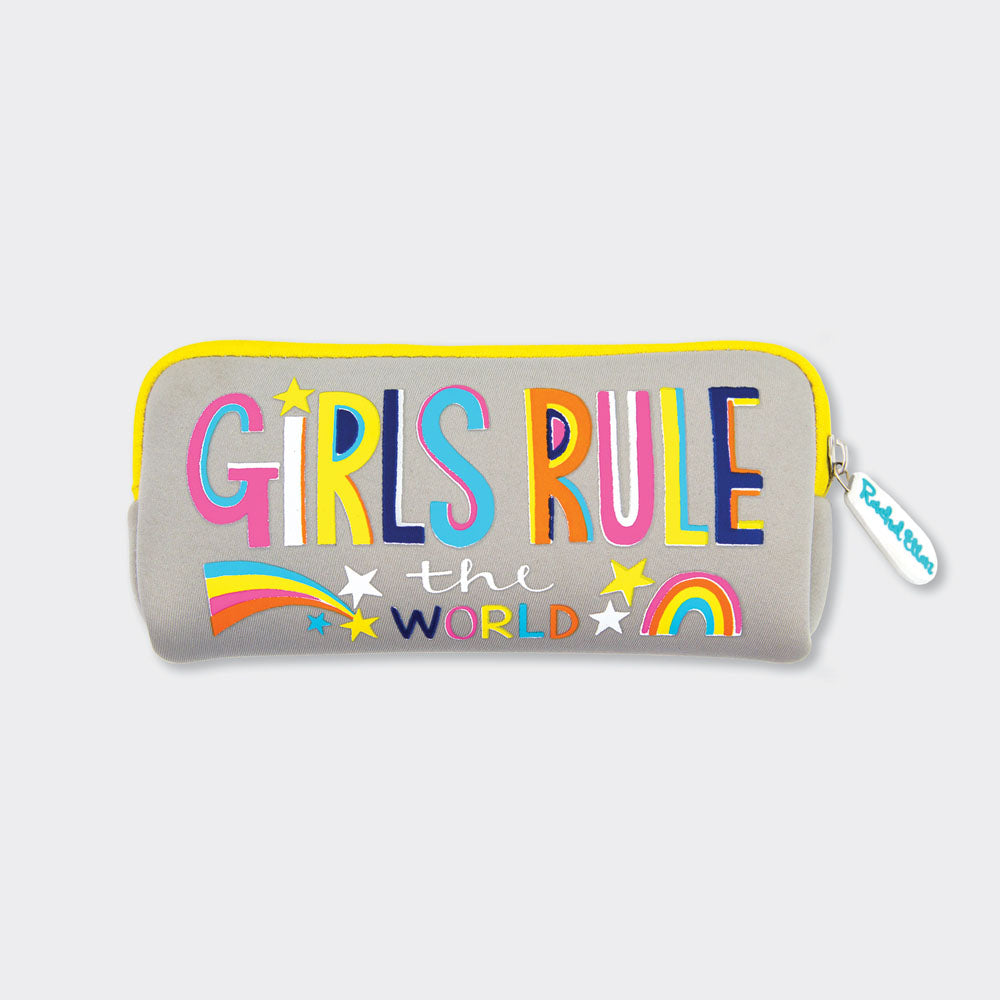 Girls Rule Neoprene Pencil Case