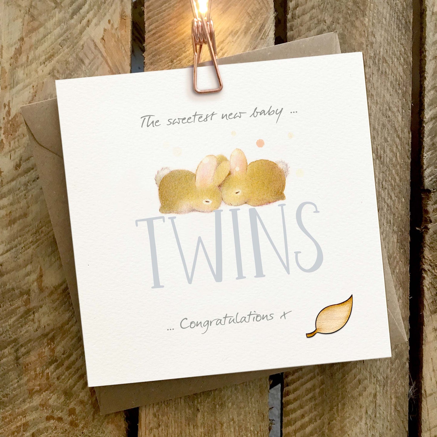Twins Greetings Card