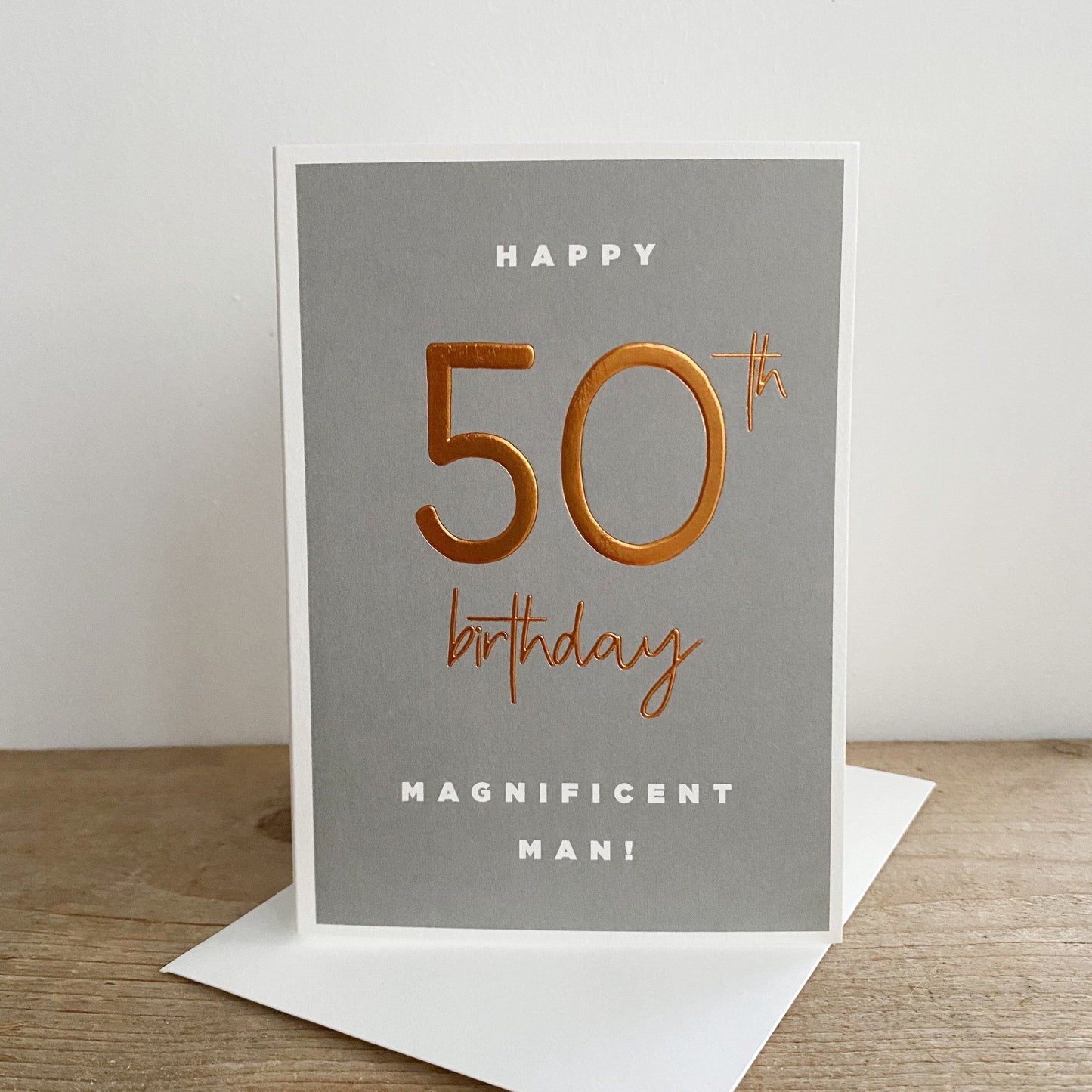 50th Birthday Greetings Card