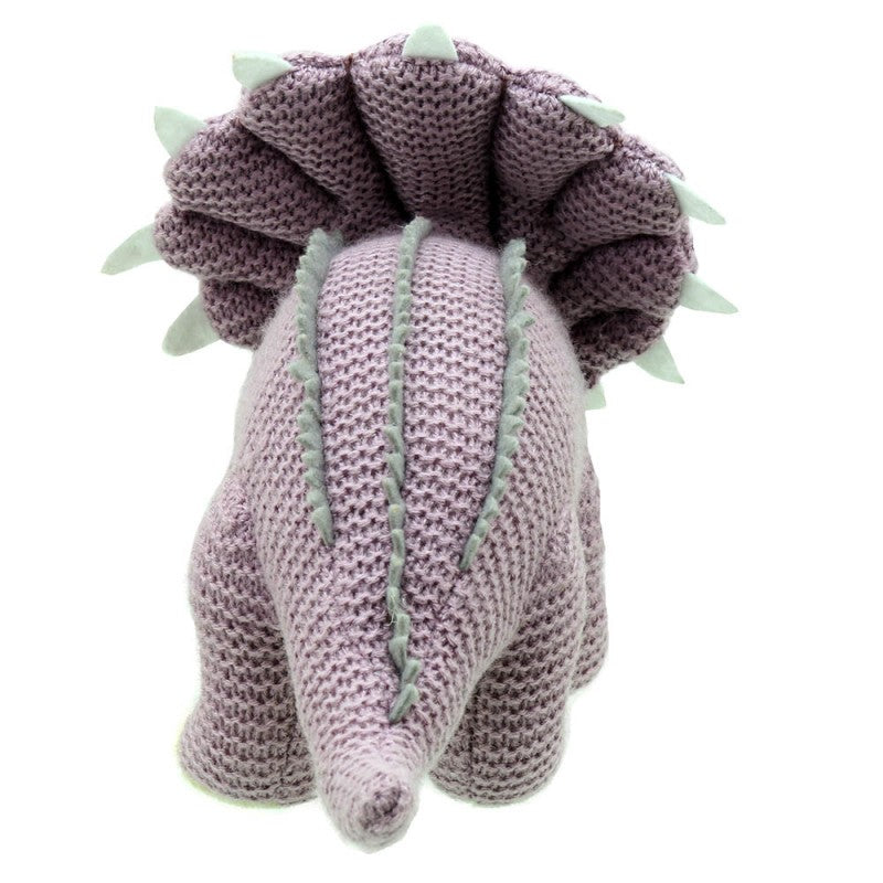 Wilberry Triceratops Knitted Dinosaur
