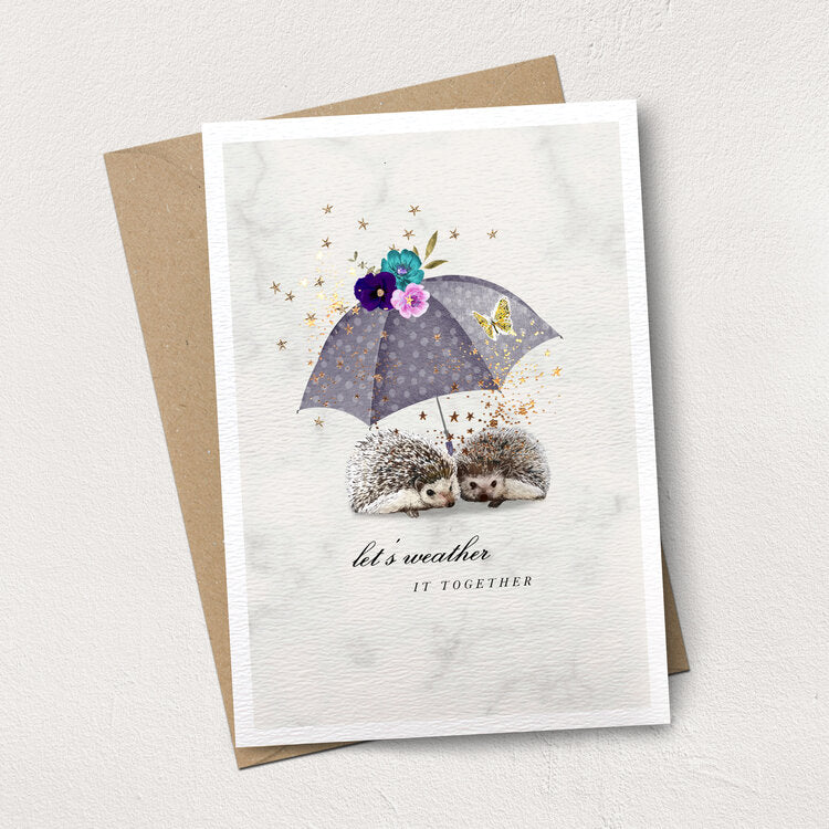 Weather It Together Greetings Card