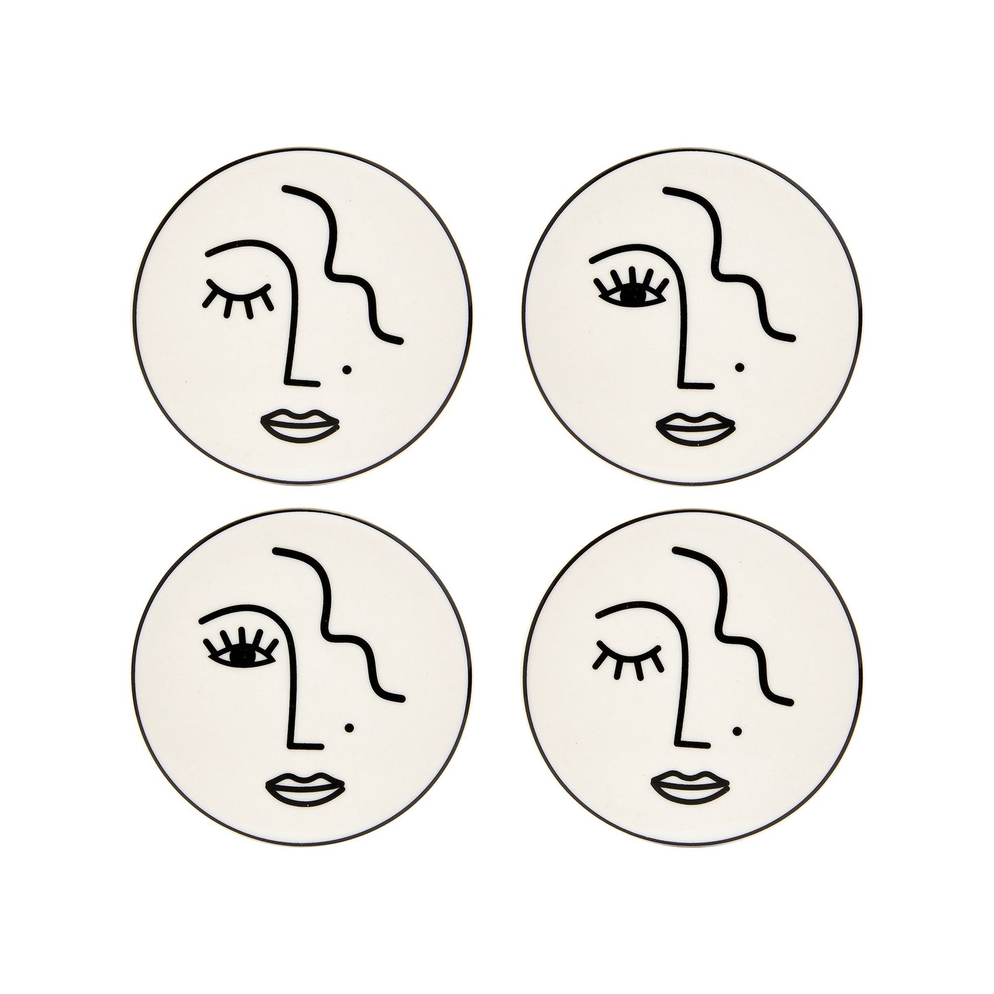 Abstract Faces Coasters