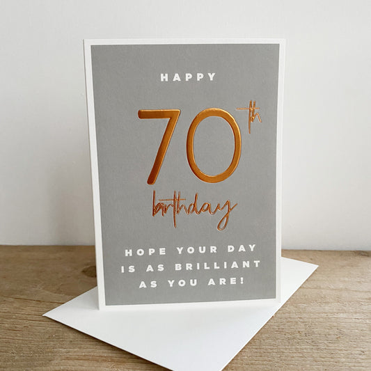 Apollo 70th Birthday Greetings Card