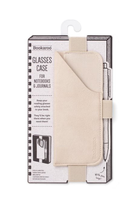 Bookaroo Glasses Case Cream