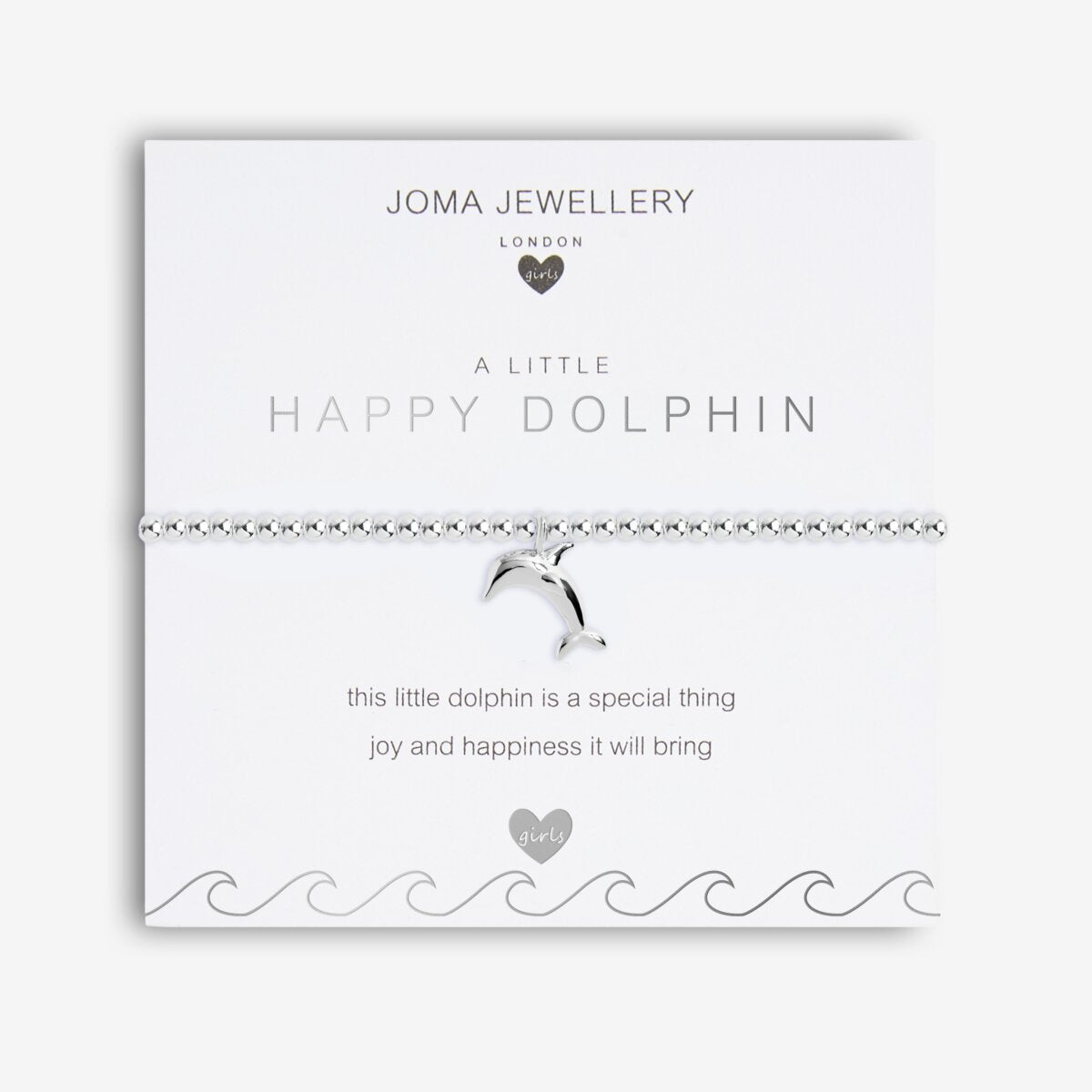 Children's A Little Happy Dolphin Silver Bracelet