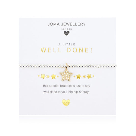 Children's A Little Well Done Silver Bracelet