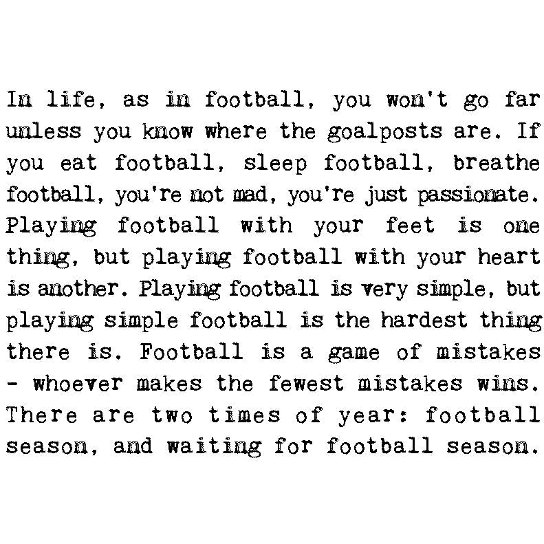 Football Fanatic Inspiring Quotes Mug