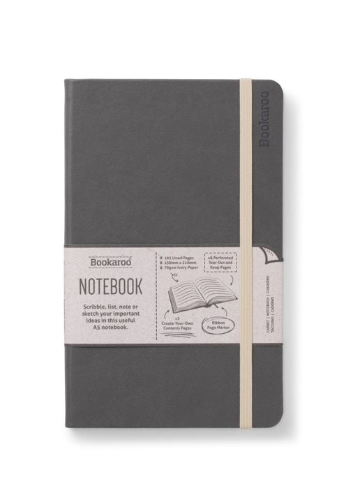 Bookaroo A5 Notebook Charcoal