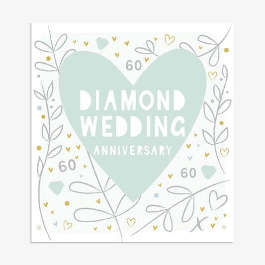 Diamond Wedding Greetings Card
