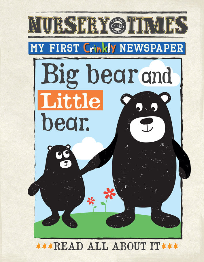 Jo & Nic’s Crinkly Cloth Books Big Bear Little Bear
