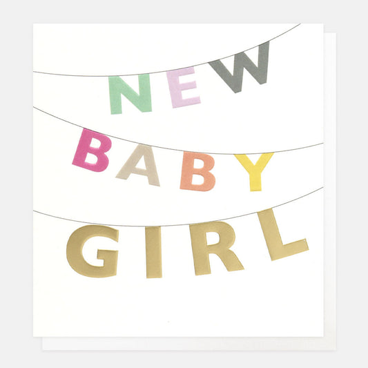 New Baby Girl Greetings Card