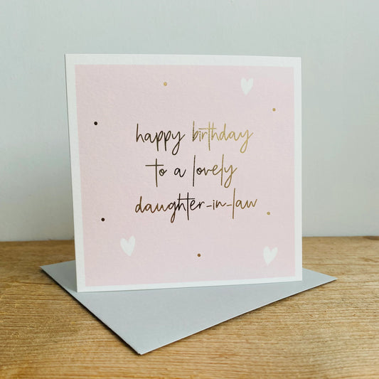 Daughter-in-Law Birthday Greetings Card