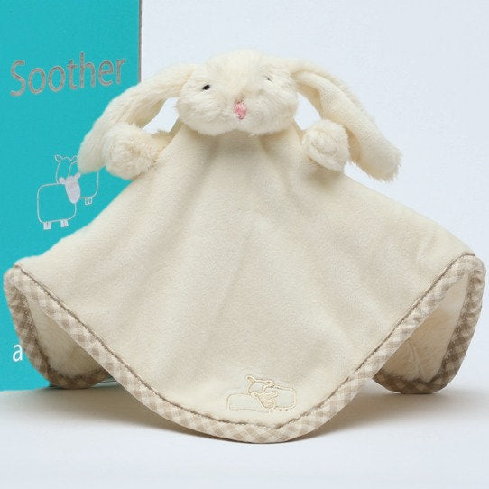 Cream Bunny Finger Puppet Soother