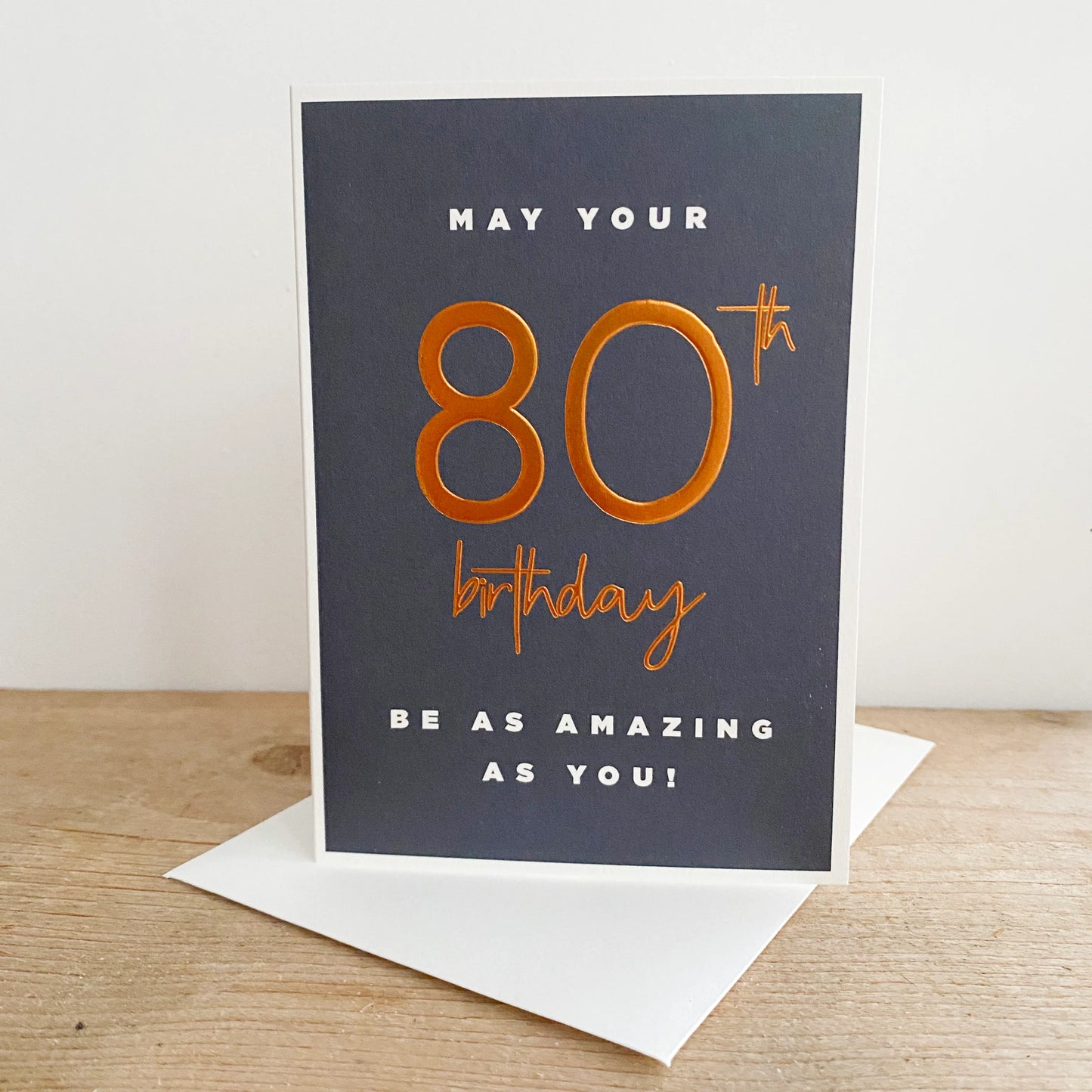 80th Birthday Greetings Card