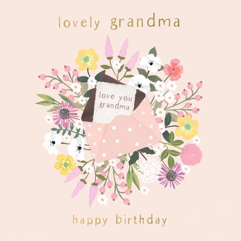 Lovely Grandma Birthday Greetings Card