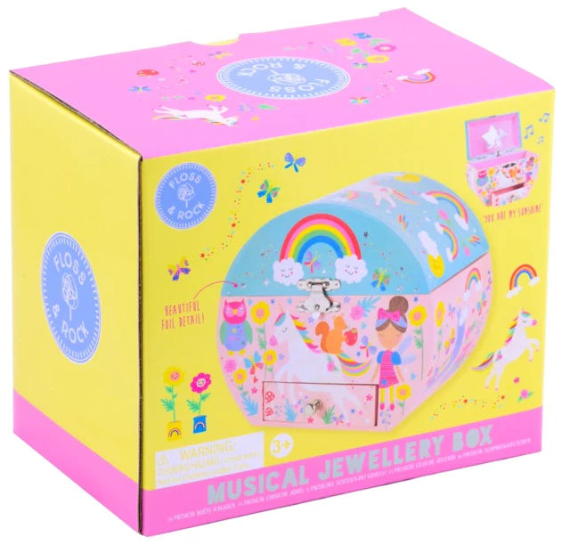 Rainbow Fairy Oval Shaped Music Box