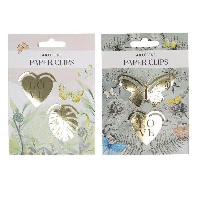 Set of Two Metal Bookmarks / Paper Clips