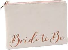 Champagne Moments Pale Pink Velvet Bride To Be Pouch