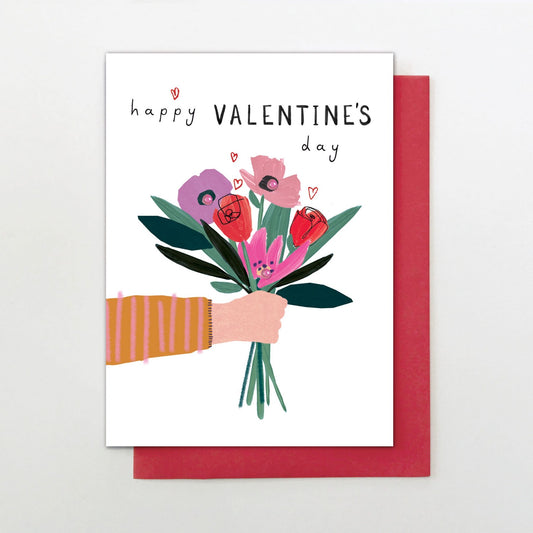 Valentine’s Day Flowers Greeting Card