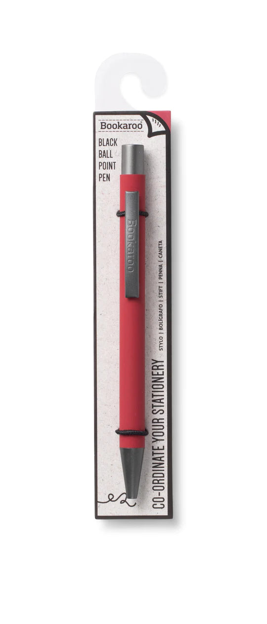 Bookaroo Ballpoint Pen Dark Red