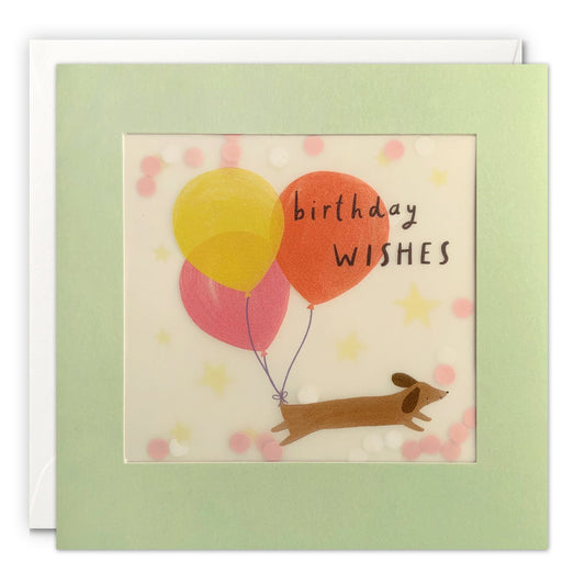 Shakies Dachshund Birthday Greetings Card