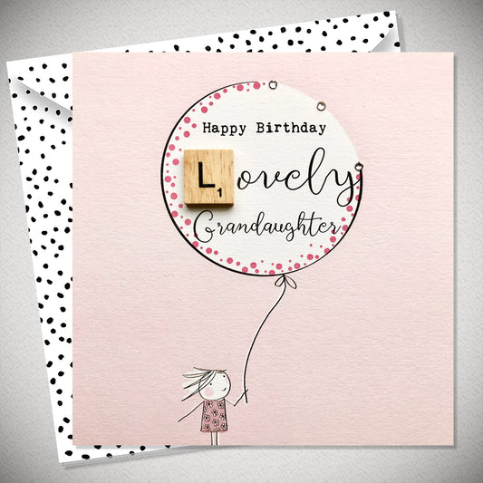 Happy Birthday Lovely Granddaughter Greetings Card