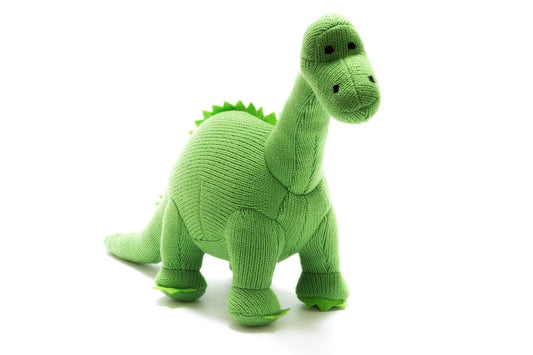 Knitted Diplodocus Dinosaur Green