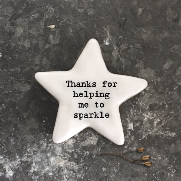 Porcelain Star Token Sparkle