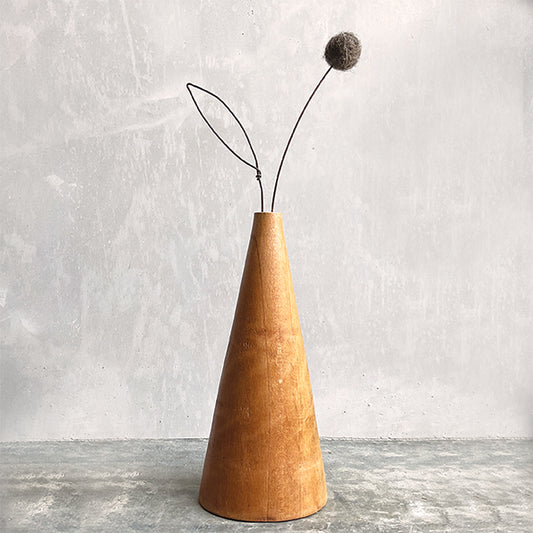 Wooden Pompom Vase Large