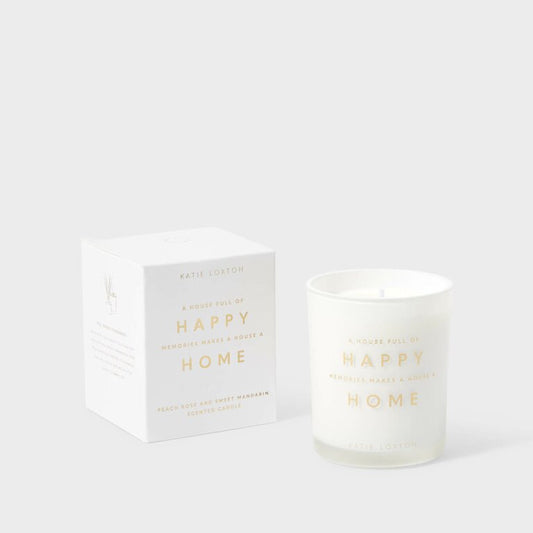 Katie Loxton Sentiment Candle 'A House Full Of Happy Memories Makes A Happy Home'