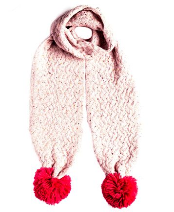 Andora Pink Knitted Scarf
