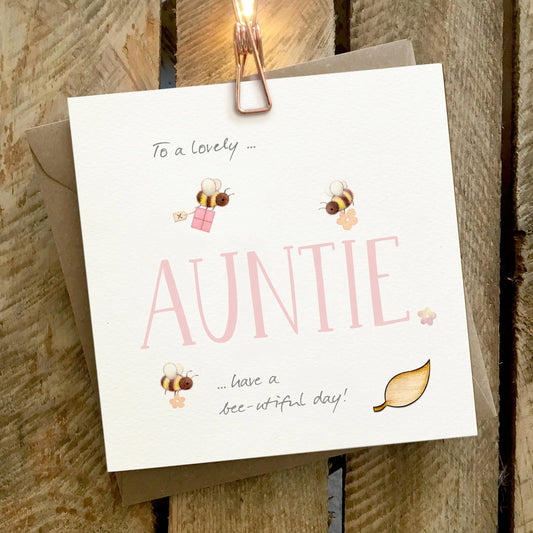 Auntie Birthday Greetings Card