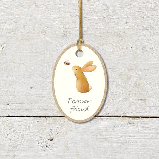 Forever Friend Rabbit Wooden Plaque