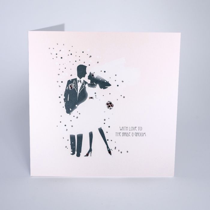 With Love To The Bride & Groom Greetings Card