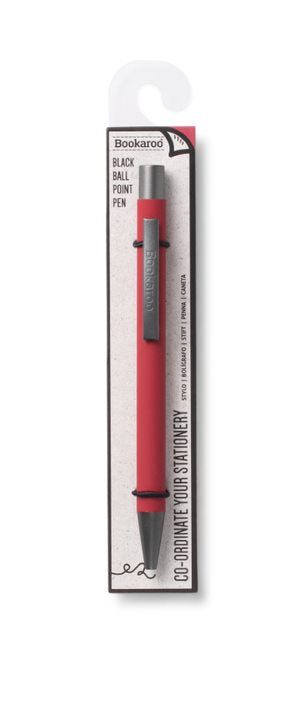 Bookaroo Ballpoint Pen Dark Red