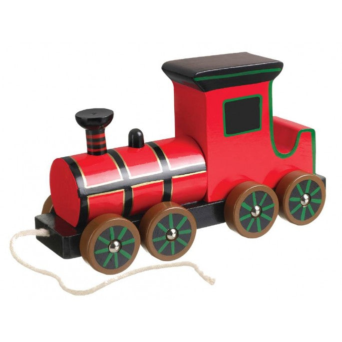 Wooden Pull Along Steam Train