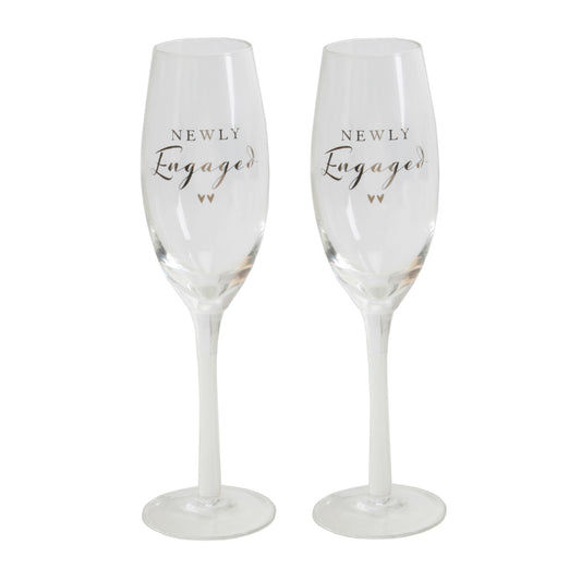 Newly Engaged Champagne Flute Set